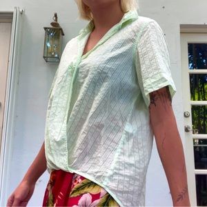 Mint green Rag & Bone blouse